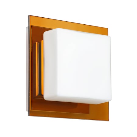 Alex Mini Sconce, Opal/Armagnac, Chrome Finish, 1x50W Halogen